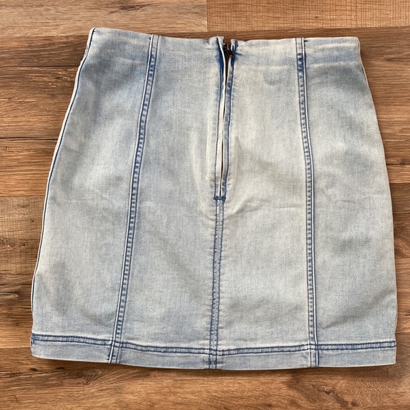Free People Modern Denim Mini Skirt - Picture 2 of 3